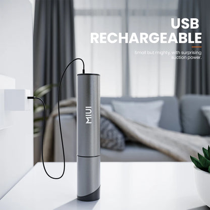 Mini Portable Vacuum Cleaner Cordless Handheld Vacuum with 3 Suction heads Easy to Clean for Desktop Keyboard & Car (USB)