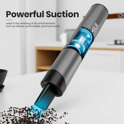 Mini Portable Vacuum Cleaner Cordless Handheld Vacuum with 3 Suction heads Easy to Clean for Desktop Keyboard & Car (USB)